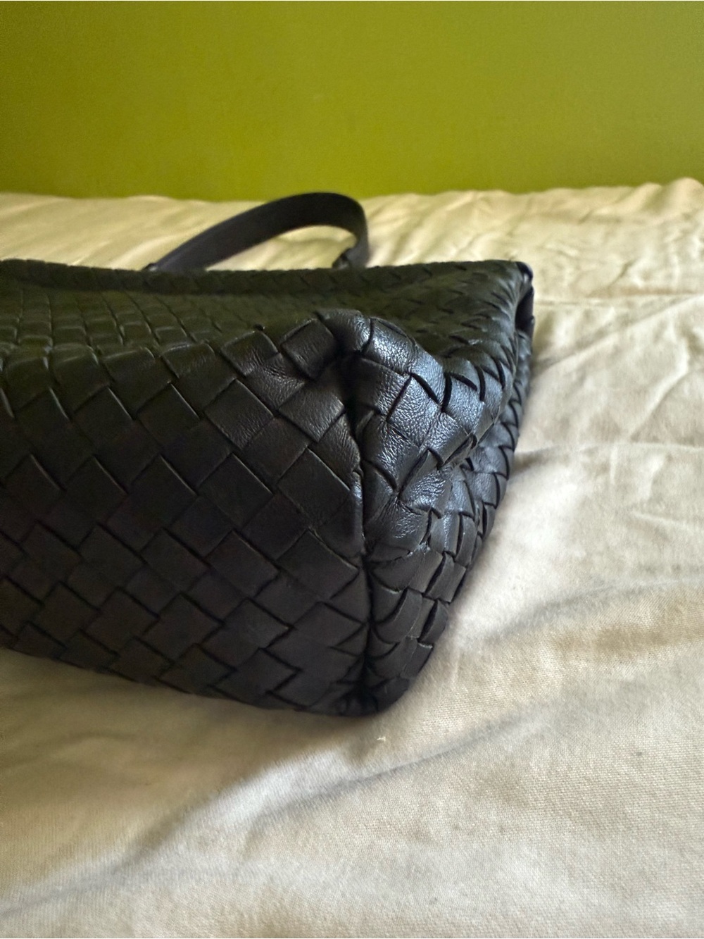 Bottega Veneta Olimpia handbag black Intrecciato woven leather. - Picture 3 of 12
